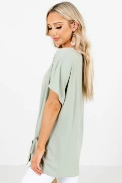 Zenana Last Chance Blouse 23 Zenana Last Chance Blouse -Bella Ella Sales LastChanceSageBlouseSide 5000x