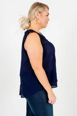 Bella Ella Boutique Laughter Is The Best Medicine Navy Lace Top 11 Bella Ella Boutique Laughter Is The Best Medicine Navy Lace Top -Bella Ella Sales Laughter is the Best Medicine Navy Lace Top Side 5000x