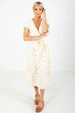 Ambition Little Cutie Polka Dot Midi Dress