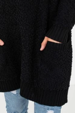 Bella Ella Boutique Look This Way Black Sweater 9 Bella Ella Boutique Look This Way Black Sweater -Bella Ella Sales Look This Way Black Sweater Detail 5000x