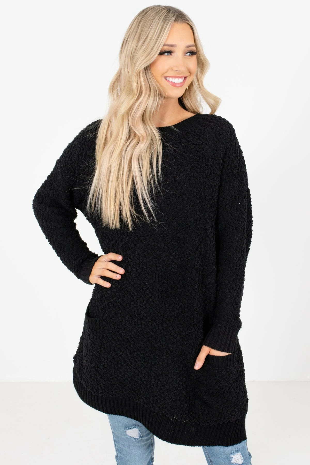 Bella Ella Boutique Look This Way Black Sweater 6 Bella Ella Boutique Look This Way Black Sweater - Image 6