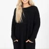 Bella Ella Boutique Look This Way Black Sweater