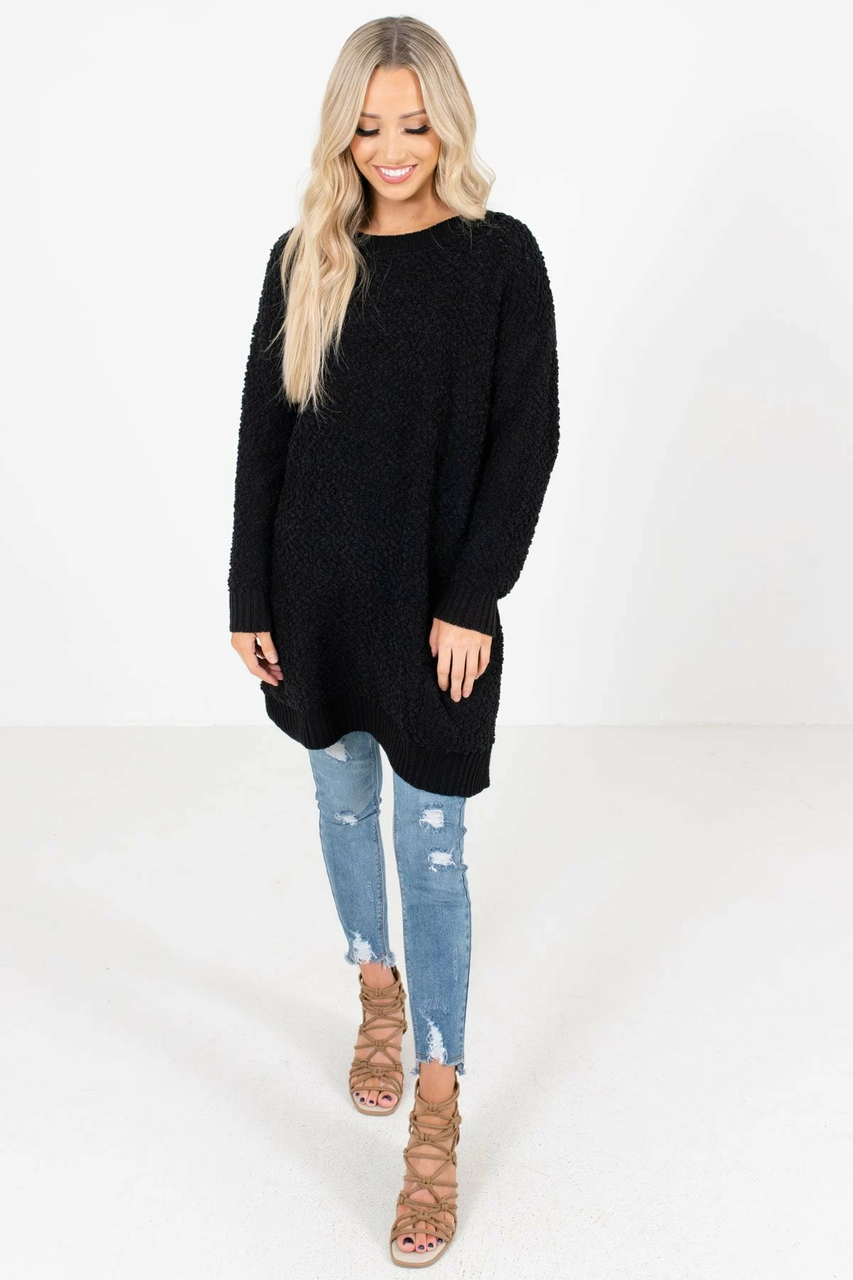 Bella Ella Boutique Look This Way Black Sweater 7 Bella Ella Boutique Look This Way Black Sweater - Image 7