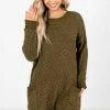 Bella Ella Boutique Look This Way Olive Sweater