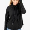 Bella Ella Boutique Lost In A Daydream Black Cowl Neck Sweater