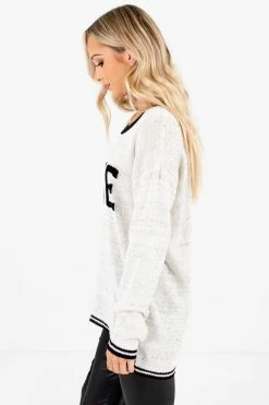 Bella Ella Boutique Love Cream Knit Sweater 13 Bella Ella Boutique Love Cream Knit Sweater -Bella Ella Sales Love Cream Sweater Side 5000x