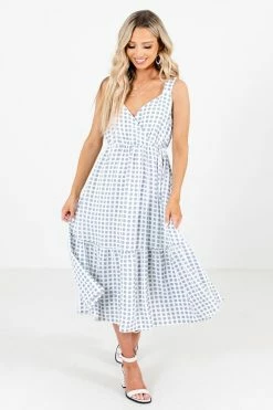 Bella Ella Boutique Love Like Mine White Patterned Midi Dress 11 Bella Ella Boutique Love Like Mine White Patterned Midi Dress -Bella Ella Sales Love Like Mine White Dress Full Front 5000x