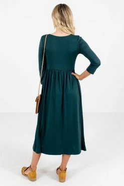 Bella Ella Sales -Bella Ella Sales Matters of the Heart Teal Dress Back 5000x