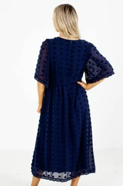 Listicle My Moment Midi Dress -Bella Ella Sales My Moment Midi Dress Navy Back 5000x