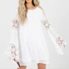 Wholesale Fashion Square My Great Love White Mini Dress