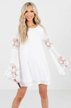 Wholesale Fashion Square My Great Love White Mini Dress