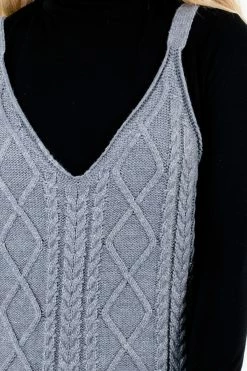 Bella Ella Boutique New Perspective Gray Knee-Length Dress 9 Bella Ella Boutique New Perspective Gray Knee-Length Dress -Bella Ella Sales New Perspective Gray Dress Detail 5000x