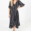 Kori America Nice To Meet You Patterned Midi Dress