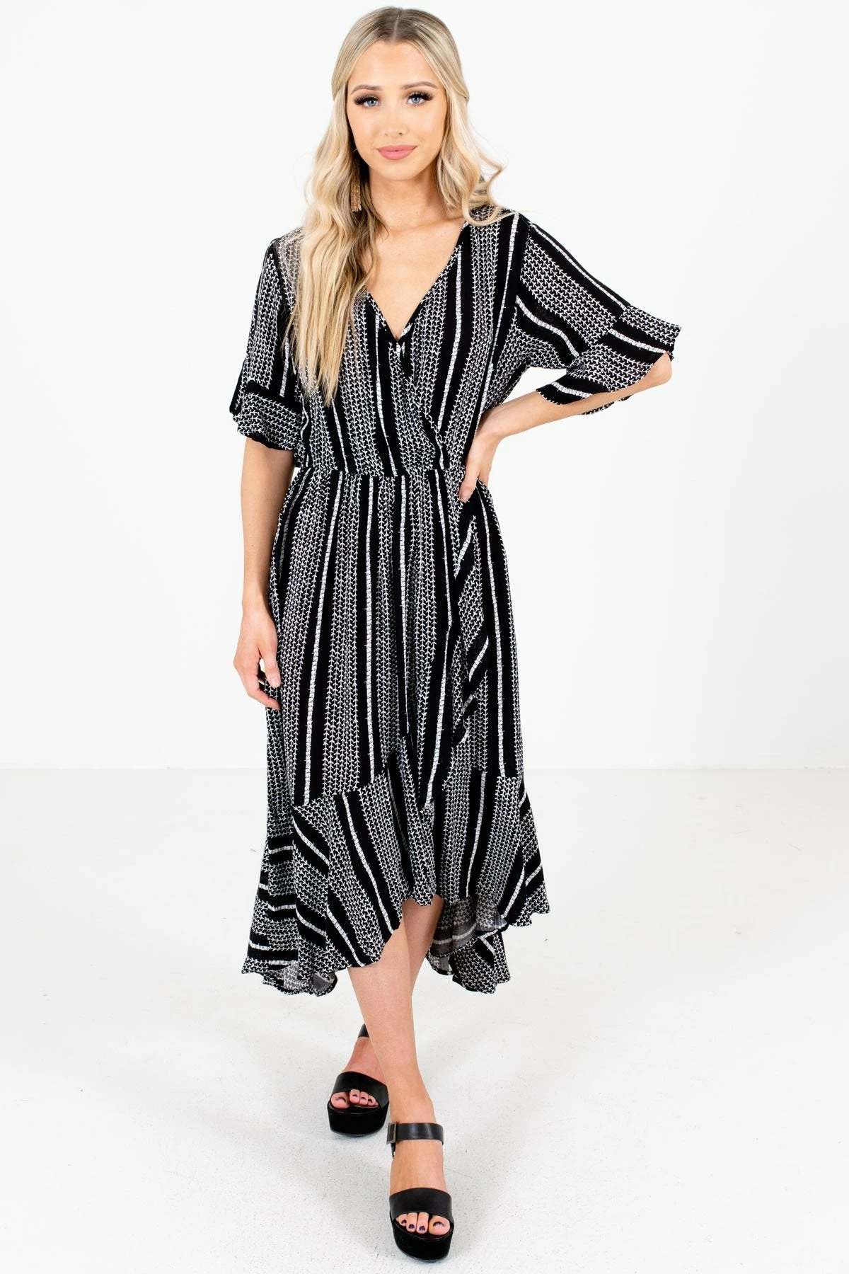 Kori America Nice To Meet You Patterned Midi Dress 1 Kori America Nice To Meet You Patterned Midi Dress