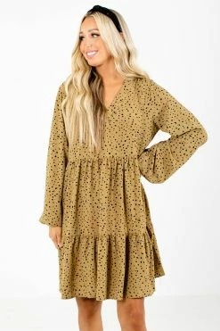 Easel Off The Grid Patterned Mini Dress