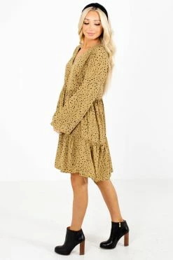 Easel Off The Grid Patterned Mini Dress -Bella Ella Sales Off The Grid Green Dress Side 5000x