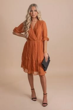 Listicle On The List Knee-Length Dress -Bella Ella Sales OnTheListKnee LengthDressorangefull 5000x