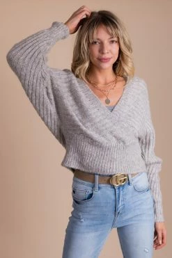 SOB Once In A Lifetime Long Sleeve Wrap Sweater