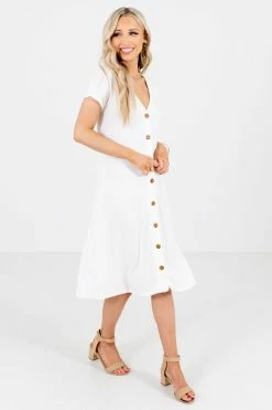 Heart & Hips One In A Million White Midi Dress -Bella Ella Sales One in a Million White Dress Side 5000x