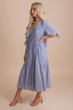 Listicle One Day At A Time Maxi Dress -Bella Ella Sales OneDayAtATimeMaxiBlue Side 5000x