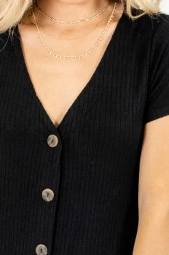 Heart & Hips One In A Million Black Midi Dress -Bella Ella Sales One in a Million Black Dress Detail 5000x