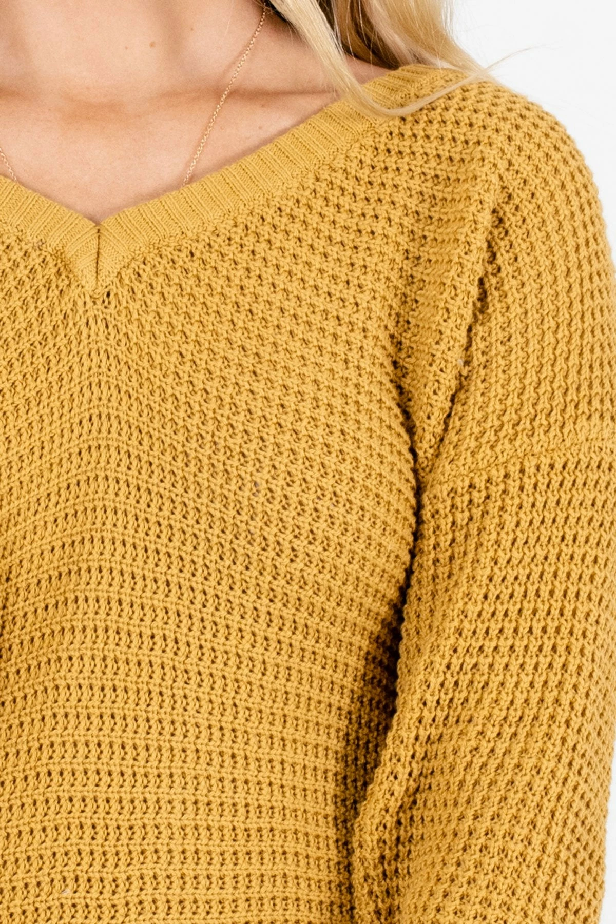 Bella Ella Boutique Open-Minded Mustard Knit Sweater 6 Bella Ella Boutique Open-Minded Mustard Knit Sweater - Image 6