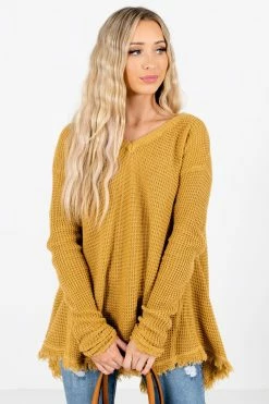 Bella Ella Boutique Open-Minded Mustard Knit Sweater 9 Bella Ella Boutique Open-Minded Mustard Knit Sweater -Bella Ella Sales Open Minded Mustard Sweater Front2 5000x