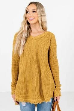Bella Ella Boutique Open-Minded Mustard Knit Sweater 13 Bella Ella Boutique Open-Minded Mustard Knit Sweater -Bella Ella Sales Open Minded Mustard Sweater Front 5000x
