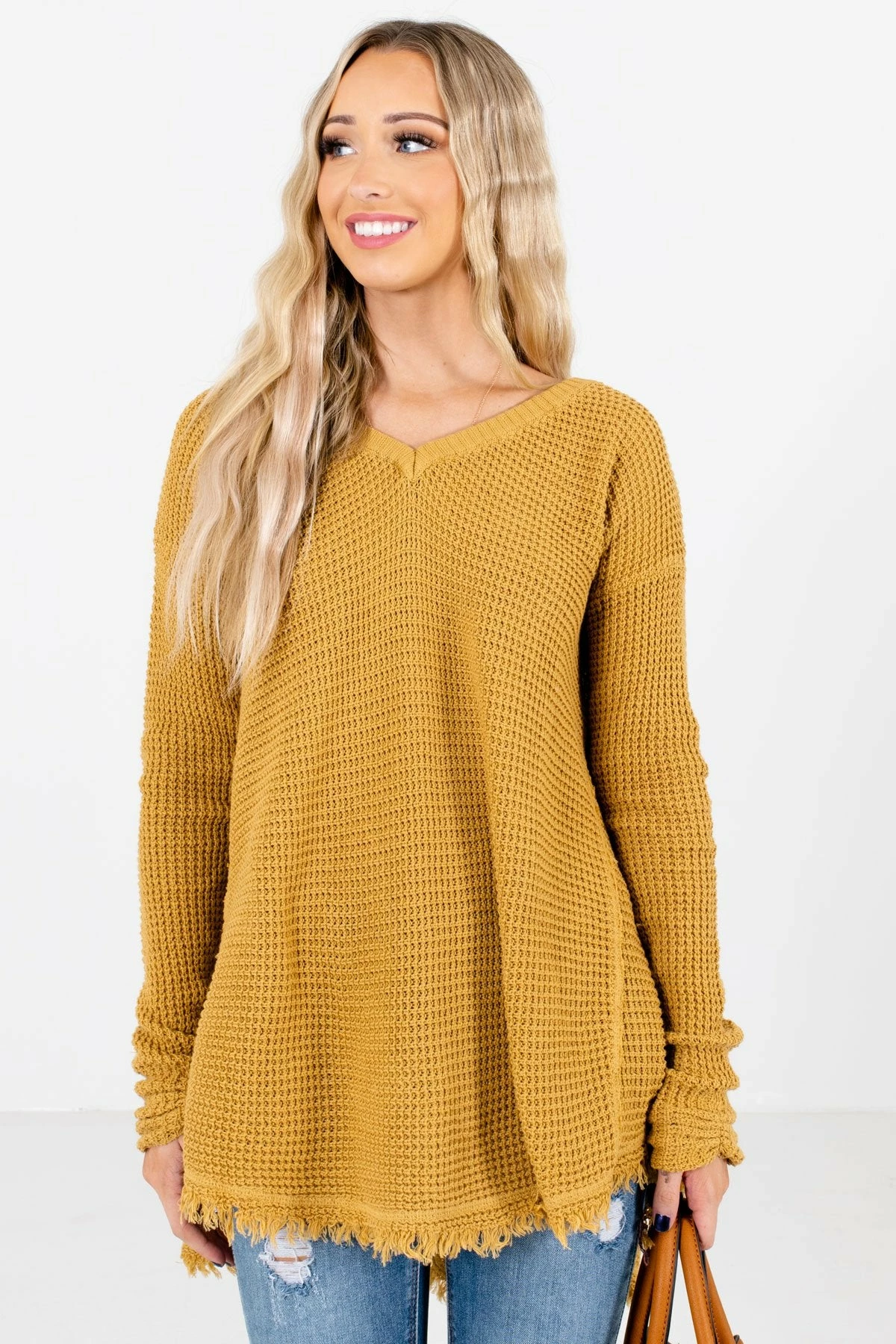 Bella Ella Boutique Open-Minded Mustard Knit Sweater 7 Bella Ella Boutique Open-Minded Mustard Knit Sweater - Image 7