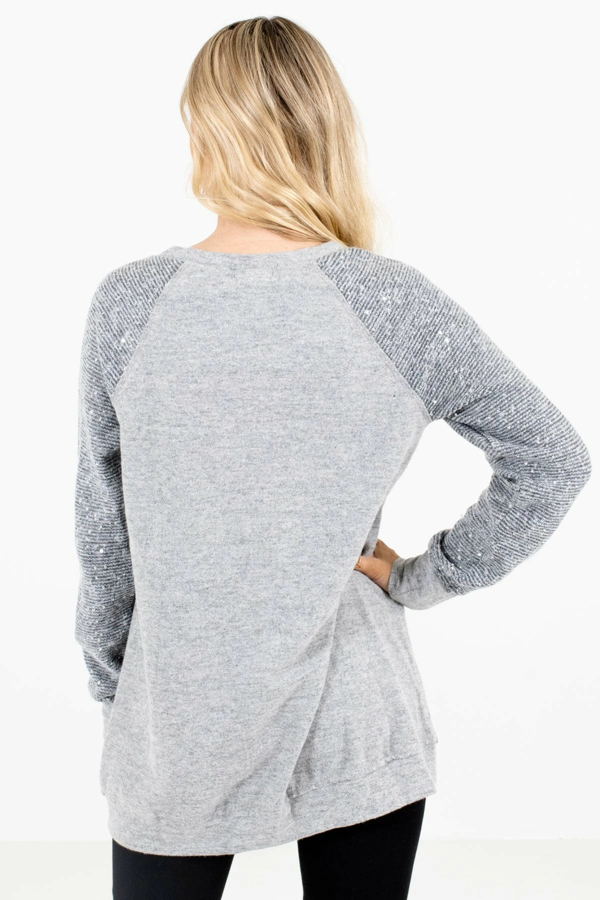 Bella Ella Boutique Picture This Gray Sweater 2 Bella Ella Boutique Picture This Gray Sweater - Image 2