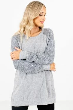 Bella Ella Boutique Picture This Gray Sweater 14 Bella Ella Boutique Picture This Gray Sweater -Bella Ella Sales Picture This Gray Sweater Front2 5000x