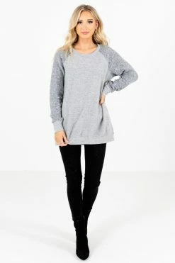 Bella Ella Boutique Picture This Gray Sweater 12 Bella Ella Boutique Picture This Gray Sweater -Bella Ella Sales Picture This Gray Sweater Full Front2 5000x
