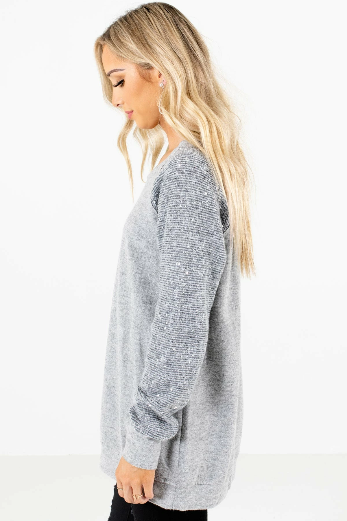 Bella Ella Boutique Picture This Gray Sweater 6 Bella Ella Boutique Picture This Gray Sweater - Image 6