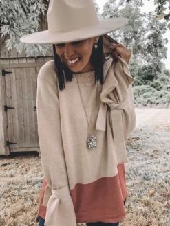 Bella Ella Boutique Take A Chance Beige Color Block Sweater -Bella Ella Sales Rachel Take a Chance 1 5000x