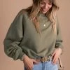 Zenana So Casual Fleece Crew Neck Sweatshirt