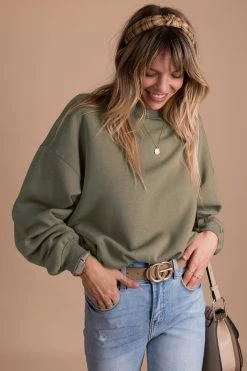Zenana So Casual Fleece Crew Neck Sweatshirt