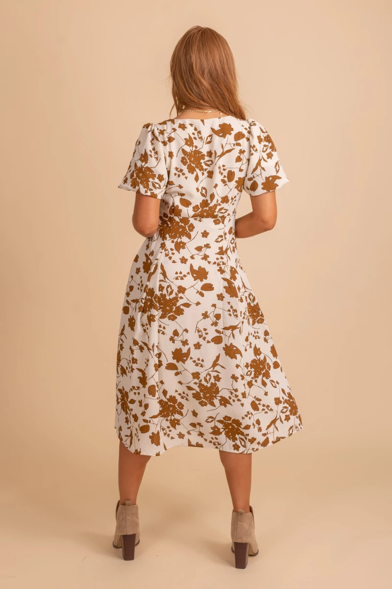 Wholesale Fashion Trends Soul Full Of Sunshine V-Neck Midi Dress 3 Wholesale Fashion Trends Soul Full Of Sunshine V-Neck Midi Dress - Image 3