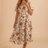 Wholesale Fashion Trends Soul Full Of Sunshine V-Neck Midi Dress