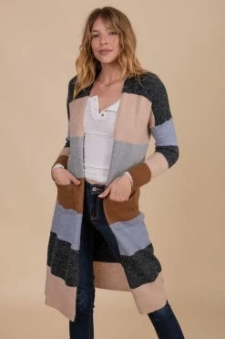 HYFVE Special Moments Striped Cardigan -Bella Ella Sales SpecialMoments Striped Cardigan Front 5000x