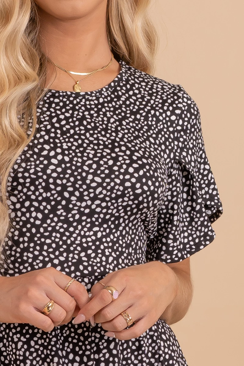 Reborn J Stealing Time Patterned Knee-Length Dress 2 Reborn J Stealing Time Patterned Knee-Length Dress - Image 2