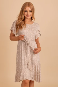 Reborn J Stealing Time Patterned Knee-Length Dress 20 Reborn J Stealing Time Patterned Knee-Length Dress -Bella Ella Sales StealingTimePatternedKnee LengthDress Front 5000x