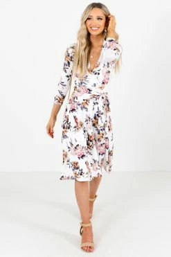 Les Amis Sunday Kind Of Love White Floral Knee-Length Dress 13 Les Amis Sunday Kind Of Love White Floral Knee-Length Dress -Bella Ella Sales Sunday Kind of Love White Dress Full Front 5000x