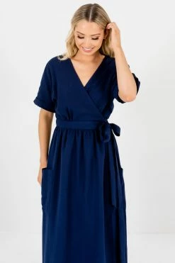 Bella Ella Boutique Sunday Afternoon Navy Maxi Wrap Dress 16 Bella Ella Boutique Sunday Afternoon Navy Maxi Wrap Dress -Bella Ella Sales Sunday Afternoon Navy Maxi Wrap Dress Front 5000x