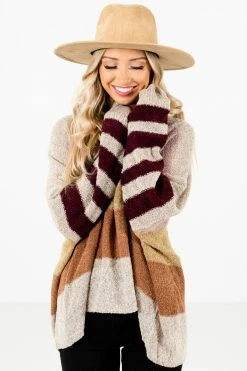 Bella Ella Boutique Sweater Weather Beige Multi Striped Sweater 13 Bella Ella Boutique Sweater Weather Beige Multi Striped Sweater -Bella Ella Sales Sweater Weather Beige Sweater Front2 5000x