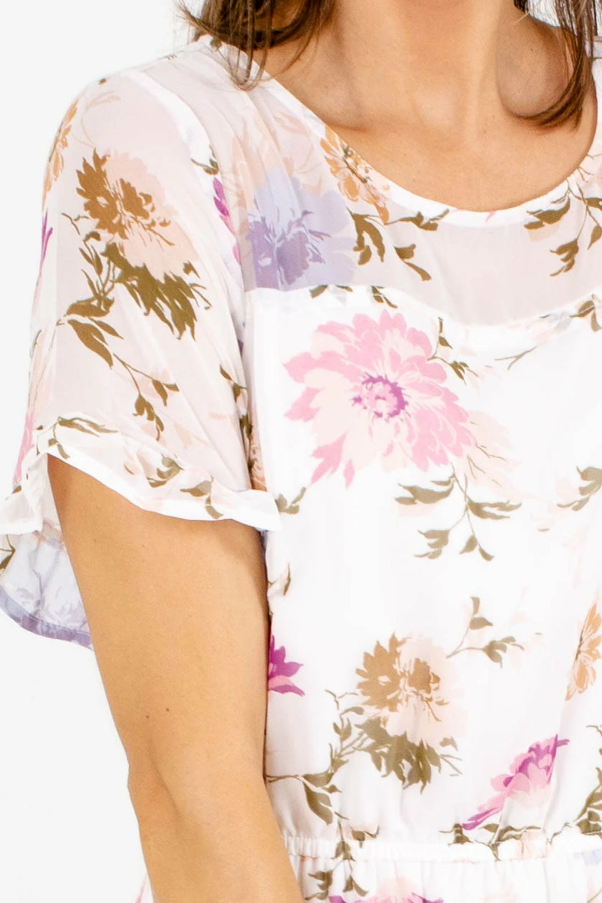 Rokoko Sweet Surrender White Floral Midi Dress 3 Rokoko Sweet Surrender White Floral Midi Dress - Image 3