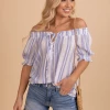 E&M/Mine Sweet Smiles Striped Top