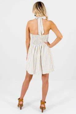 Bella Ella Boutique Sweet Retreat White Striped Mini Dress 7 Bella Ella Boutique Sweet Retreat White Striped Mini Dress -Bella Ella Sales Sweet Retreat White Dress Back 5000x