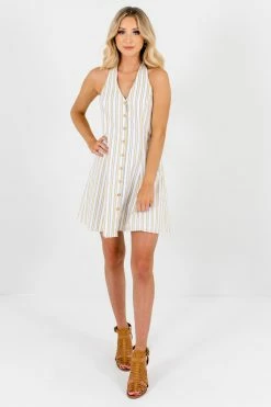 Bella Ella Boutique Sweet Retreat White Striped Mini Dress 9 Bella Ella Boutique Sweet Retreat White Striped Mini Dress -Bella Ella Sales Sweet Retreat White Dress Full Front2 5000x