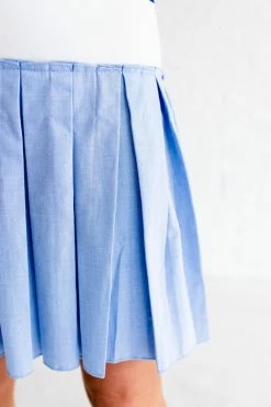 Bella Ella Boutique Sweet Sailing White Striped Mini Dress -Bella Ella Sales Sweet Sailing White Dress Detail2 5000x