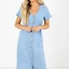 Love Tree / Style Melody Talk Of The Town Blue Midi Dress